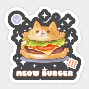 MEOW BURGER Sticker